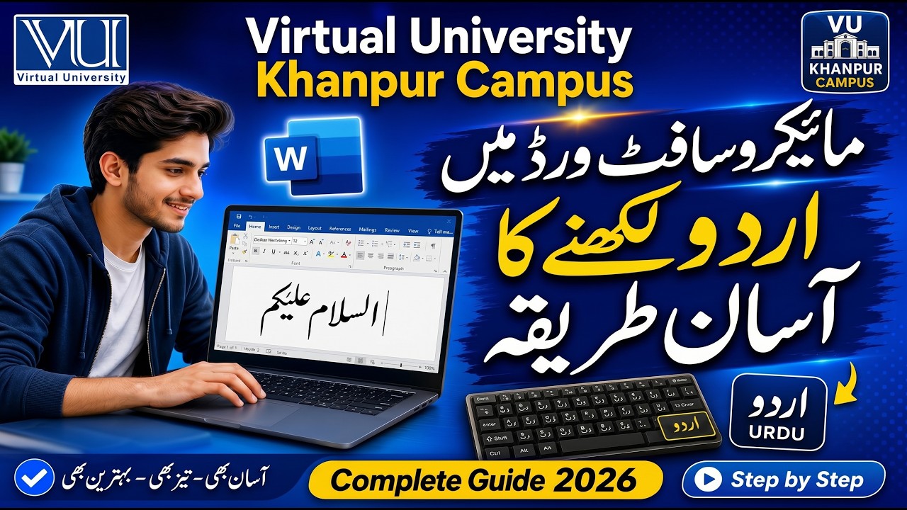 Urdu Typing in MS Word | Easy Way | kon kon se software chahiay ?