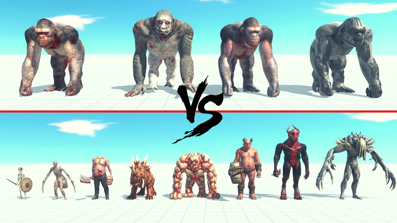 Goro The Giant Team Vs Infernals Faction ARBS | Animal Revolt Battle Simulator
