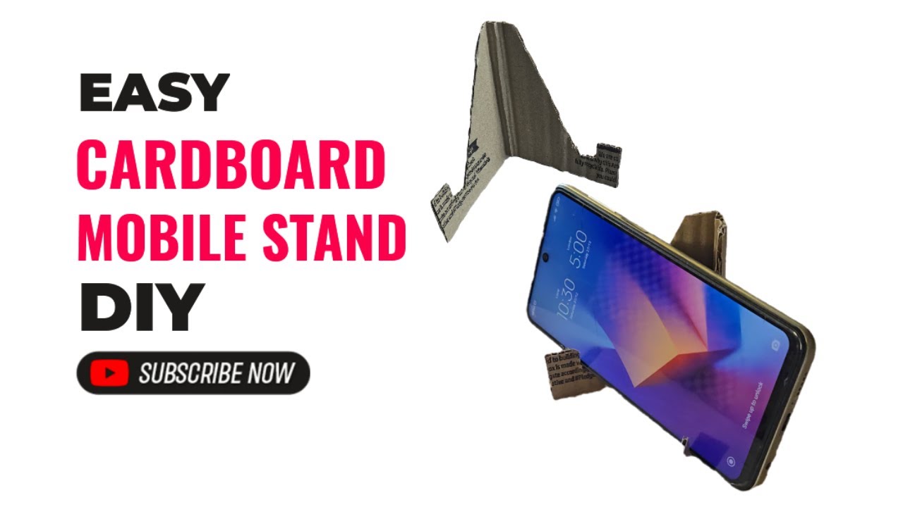 DIY Mobile Stand Using Cardboard #recycling | Easy & Low Cost Homemade Phone Stand 📱