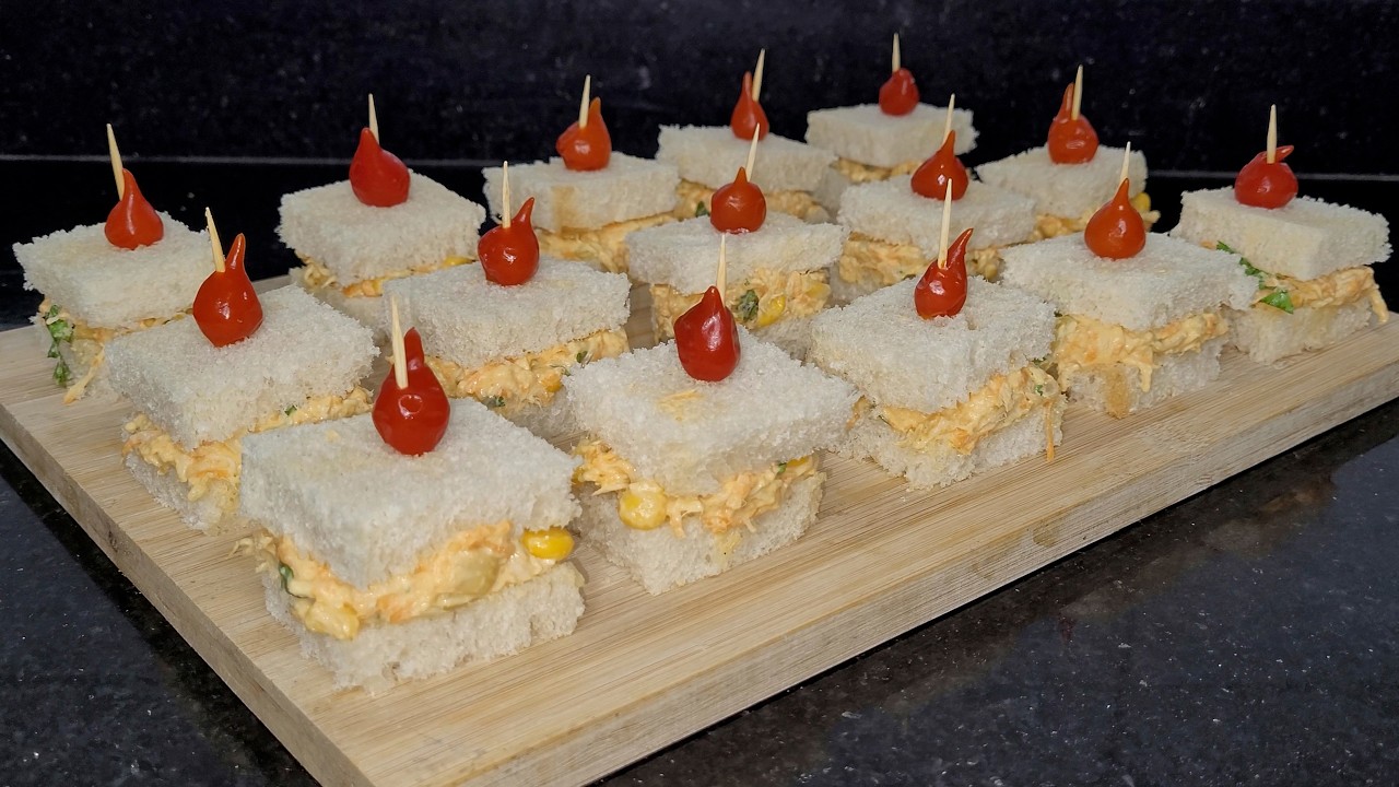 MINI SANDUÍCHE NATURAL PARA FESTAS