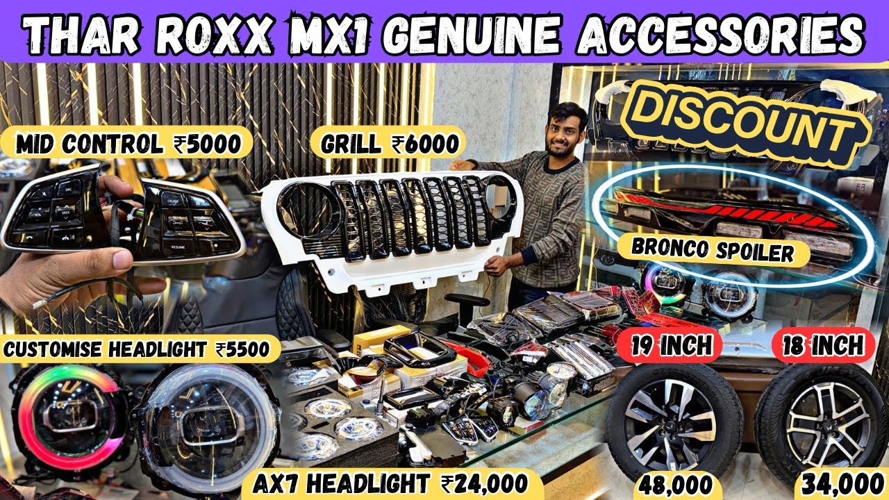 2025 THAR ROXX MX1 GENUINE ACCESSORIES WITH PRICE🔥THAR ROXX MX1 MODIFICATION BASE TO TOP🔥THAR ROXX🔥