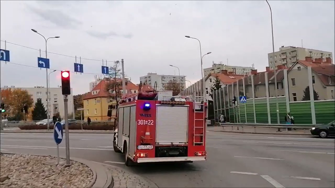 Techniczna Scania i GBA jadą do kolizji. Straż na sygnale #21