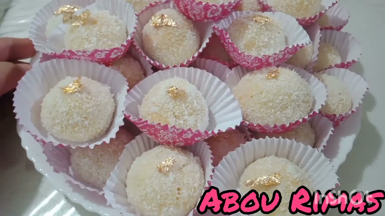 حلوة#جوز الهند 😋 بثلاثة مكونات🍩بدون شوكولاطة🥰        #2023#تلمسان