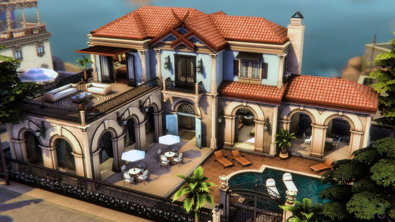 Verdemar Seaside Residence 🌊 The Sims 4 Speed Build | No CC