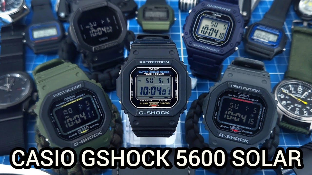Relógio Casio Solar GSHOCK G5600-UE-1dr! O Gshock Solar com melhor custo benefício! #gshock #relógio