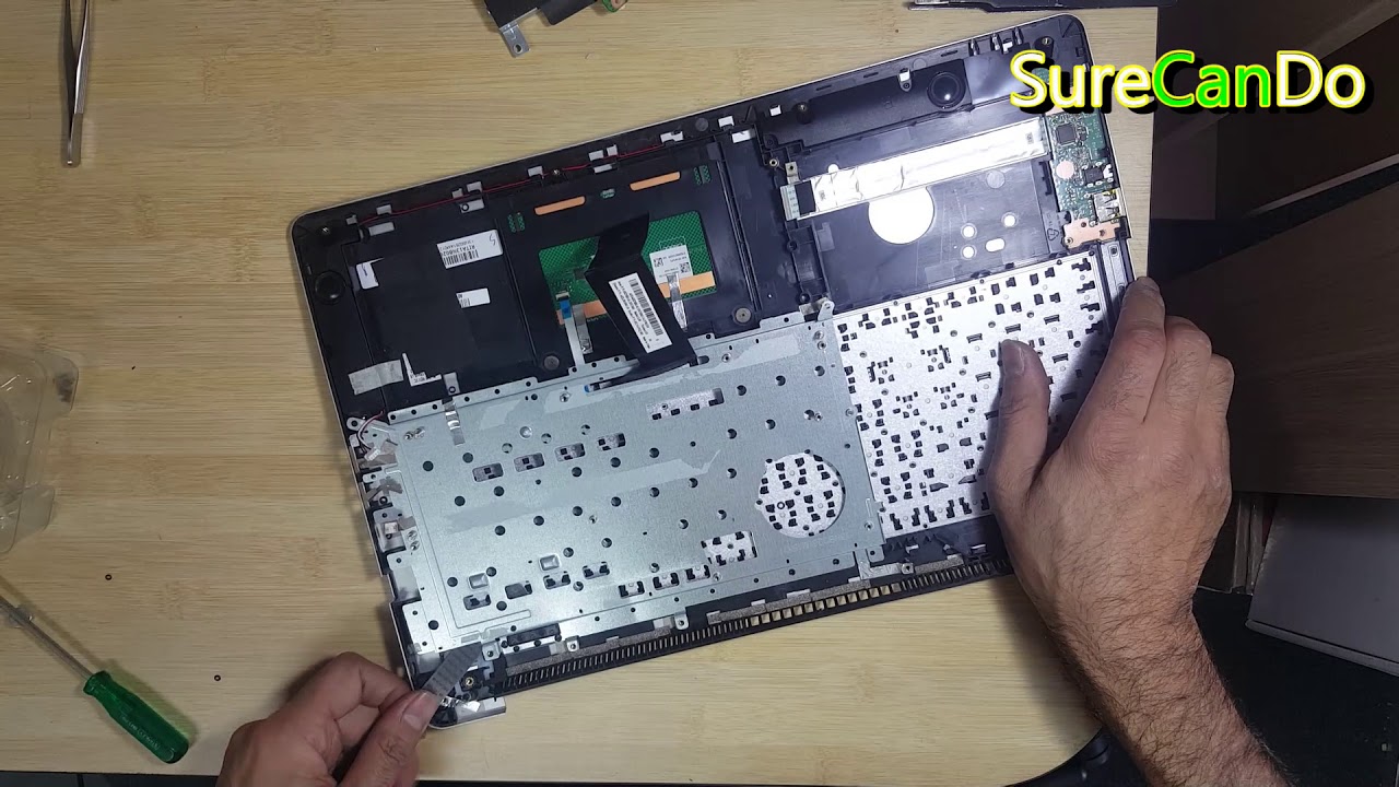 Replacing Keyboard on Asus K551 V551 S551 Series laptop Full Disassembly