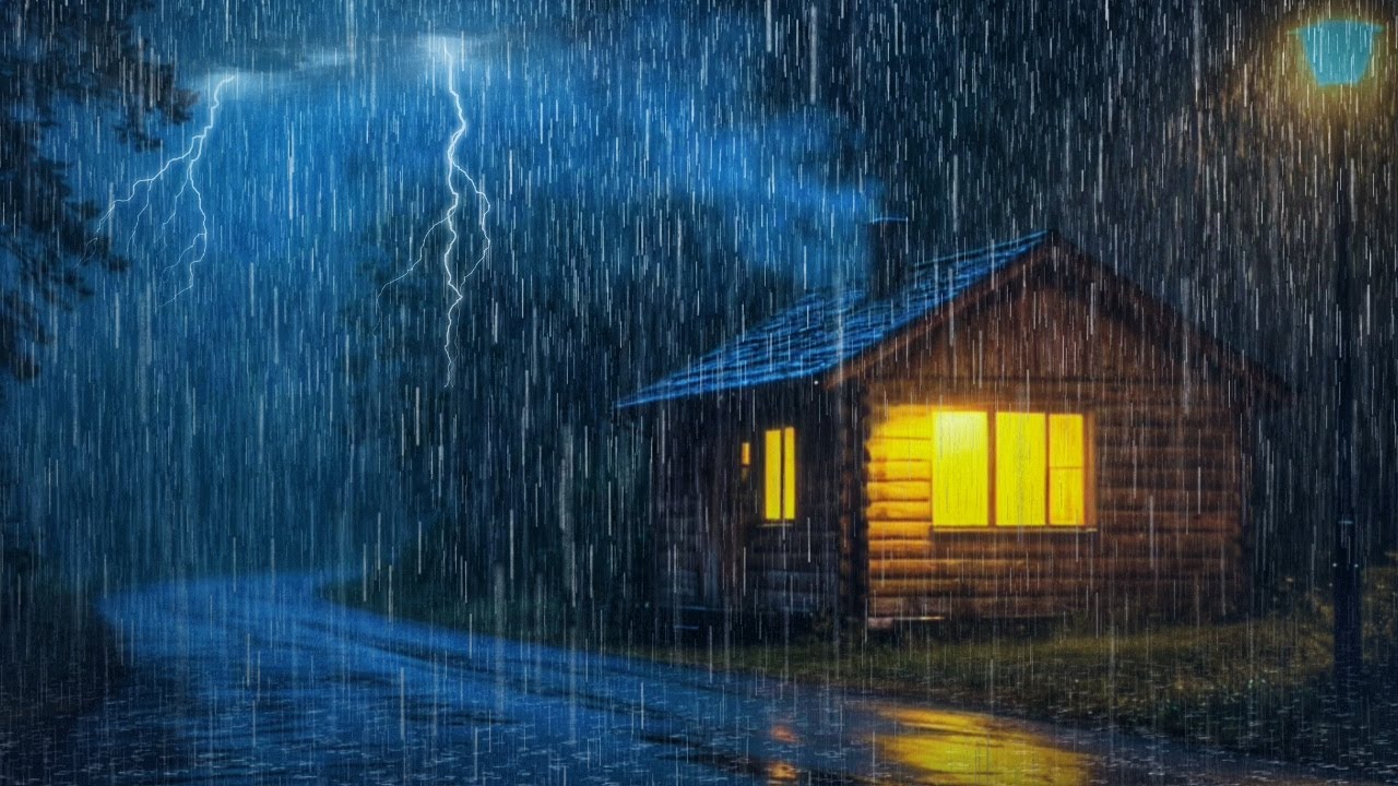 Deep Night Ambience: Heavy Rain Sounds to Calm Your Mind, Reduce Stress, and Sleep Better