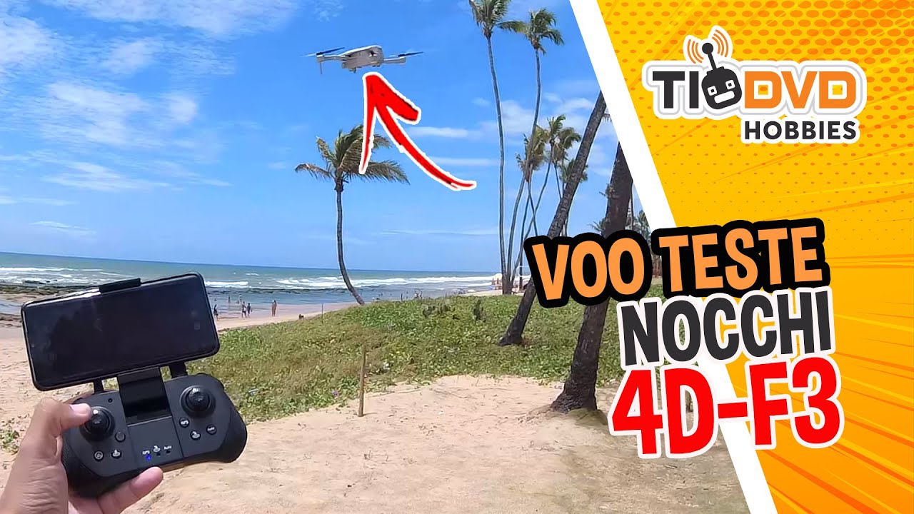 VOO TESTE NOCCHI 4D F3 4DRC DRONE BARATO COM CAMERA GPS PARA INICIANTES