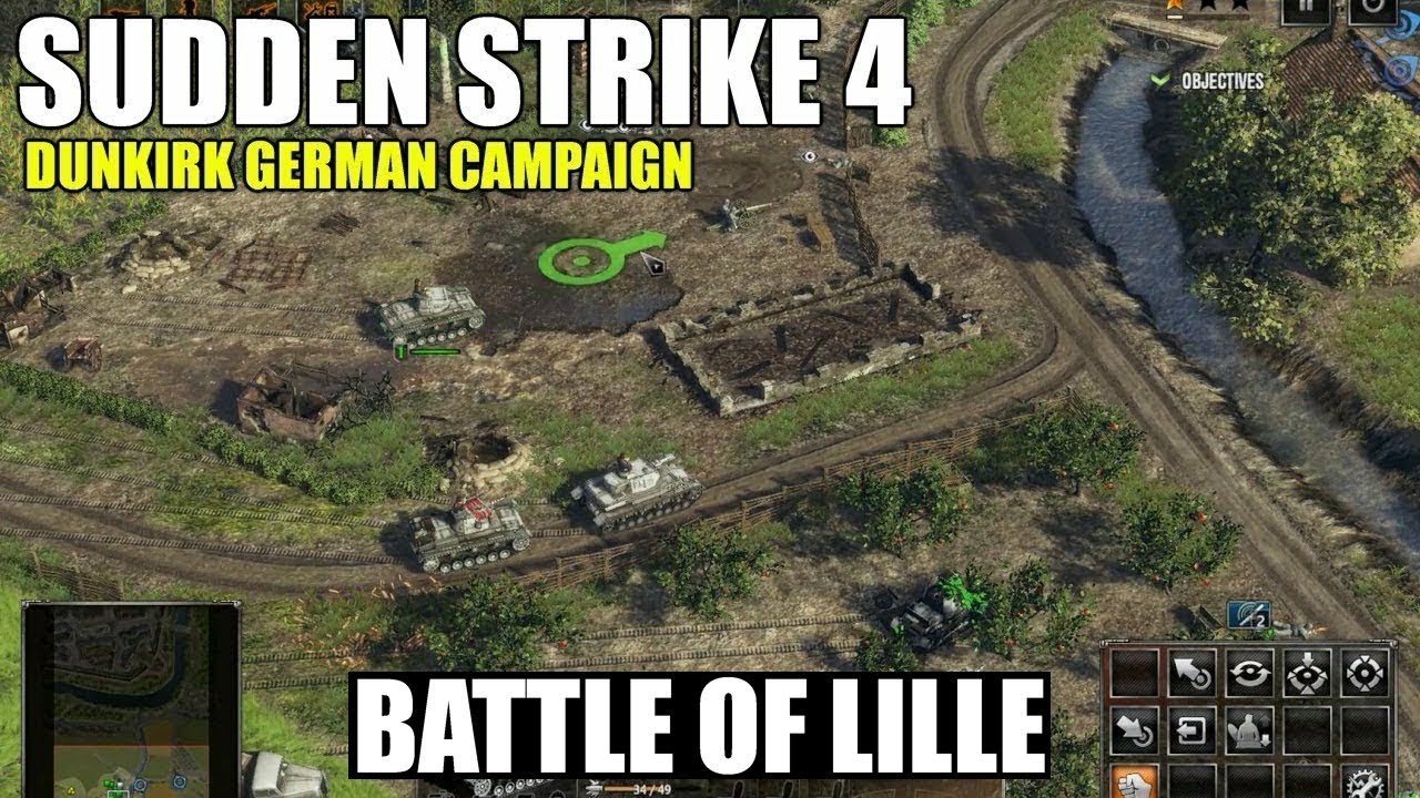 Sudden Strike 4 Road to Dunkirk DLC | German Campaign | Battle of Lille