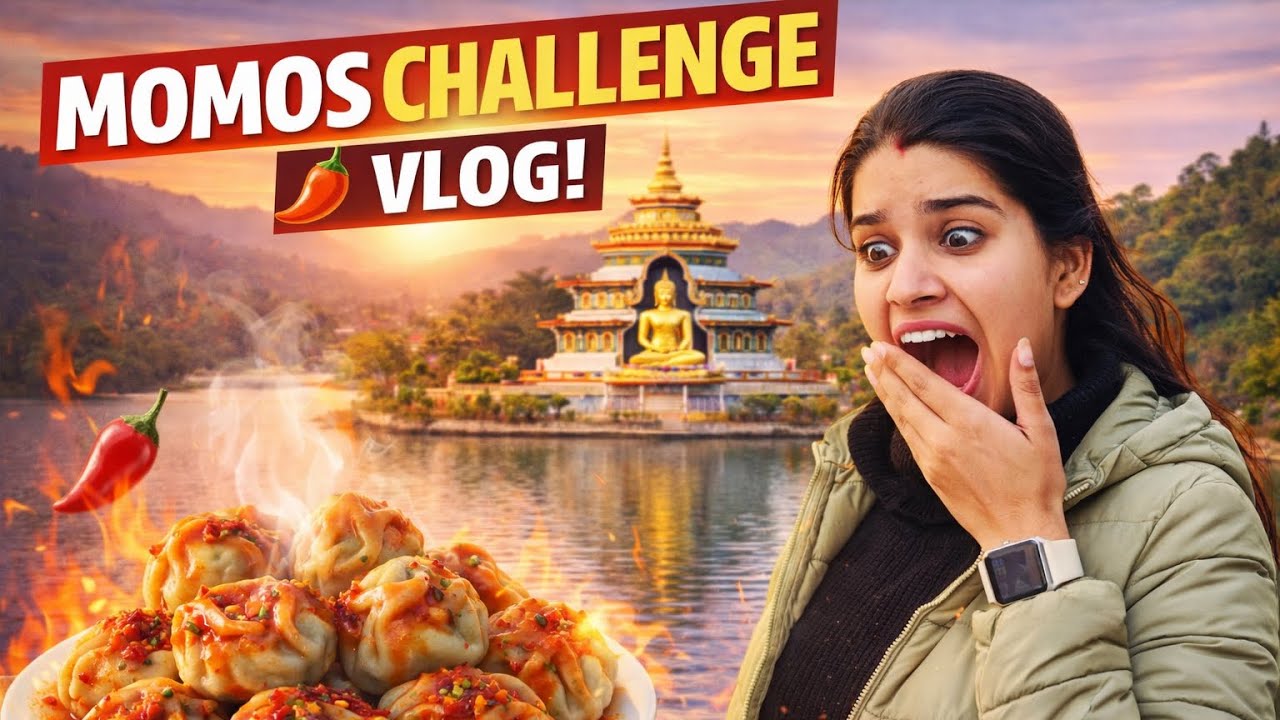 Buddha Temple Ghumne Gaye… Lake Miss Ho Gayi 😭 | Border 2 Jet | Momos Challenge