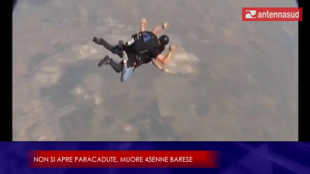 4 agosto 2019 - Non si apre paracadute, muore 45enne barese