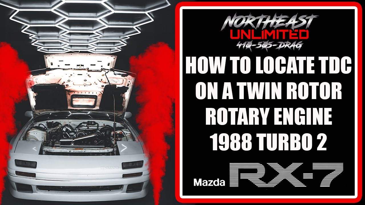 Tutorial - How to find TDC on a Twin Rotor Rotary Engine 1988 Turbo 2 RX-7 FC GEN 2 Top Dead Center