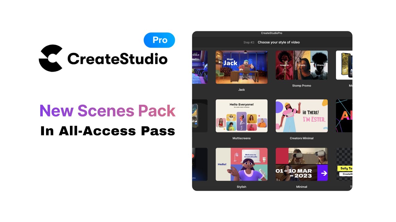 New Stomp Promo Scenes - All-Access Pass [Create Studio]