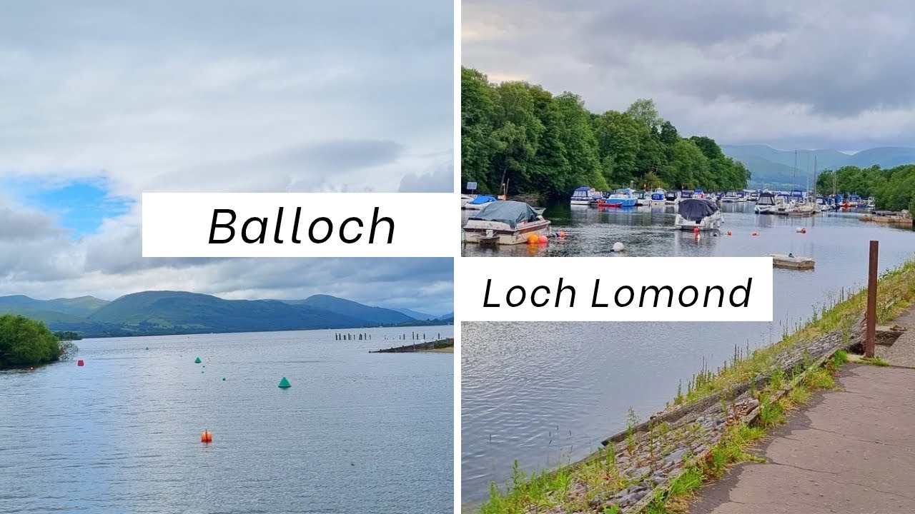 BALLOCH - The Foot of Loch Lomond - Scotland Walking Tour | 4K | 60FPS