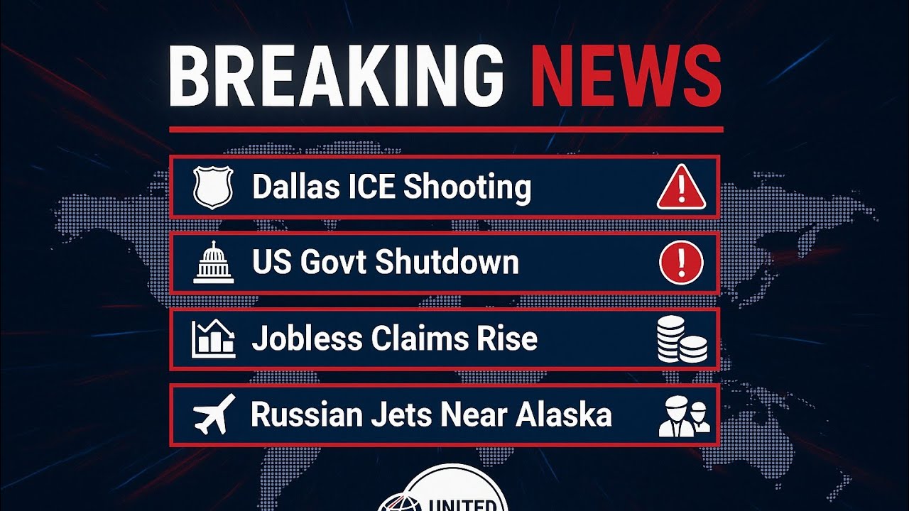 Breaking News Today | Dallas Shooting, US Govt Shutdown, Jobless Claims, Russian Jets, Starbucks