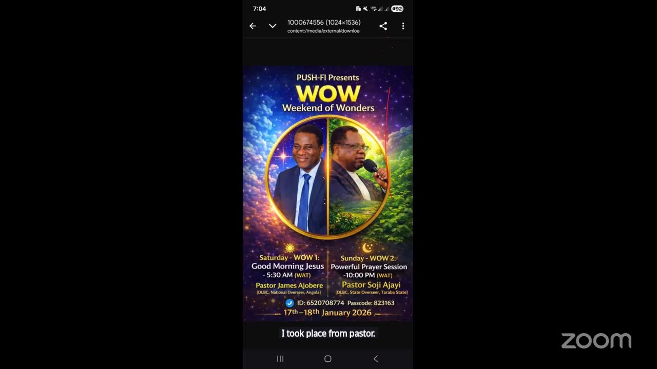 PUSH-FI: Weekend of Wonders (WOW) 17/1/2025