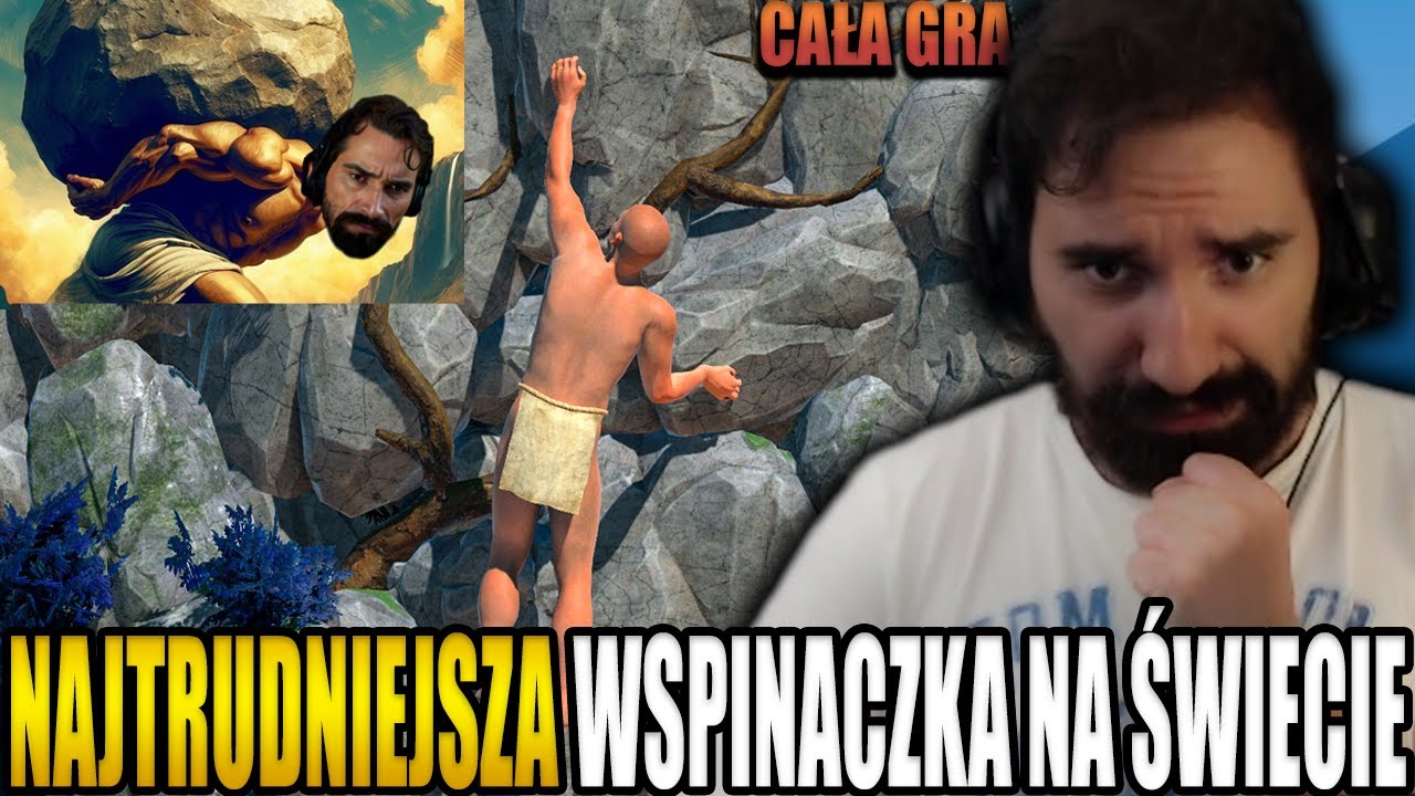 NAJTRUDNIEJSZA WSPINACZKA NA ŚWIECIE *PRAWDZIWY SYZYF* | A Difficult Game About Climbing | CAŁA GRA