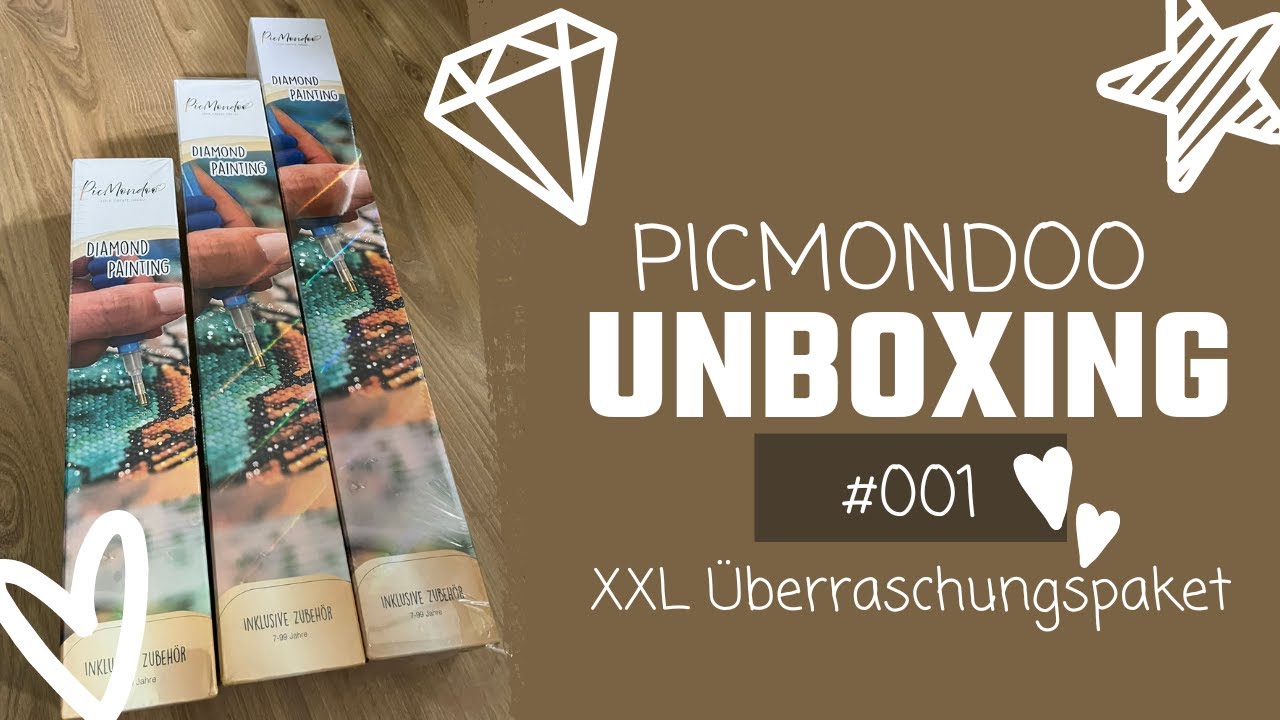 Diamond Painting | Unboxing | Picmondoo XXL Überraschungs Paket