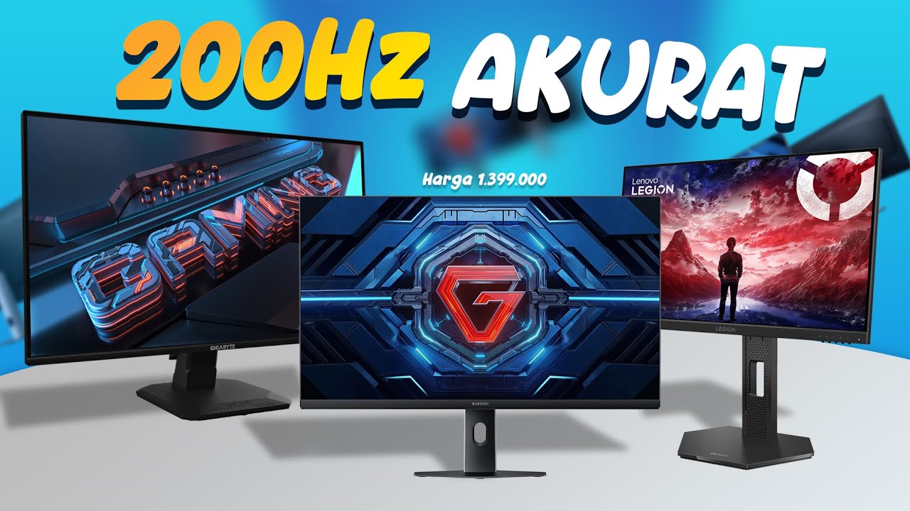5 Monitor Murah Terbaik Untuk Kerja Editing & Gaming 24inch 2026 | 100%sRGB, 200Hz