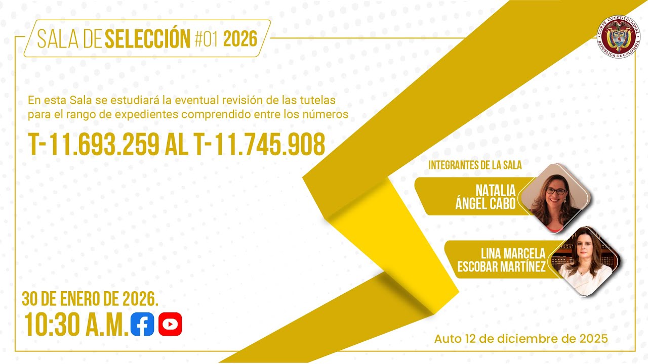 Sala de selección 01 de 2026