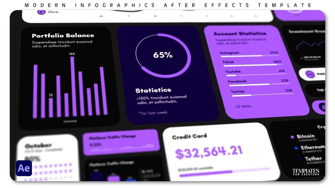 Modern Infographics - After Effects Template | Free Download | Templates for Creators