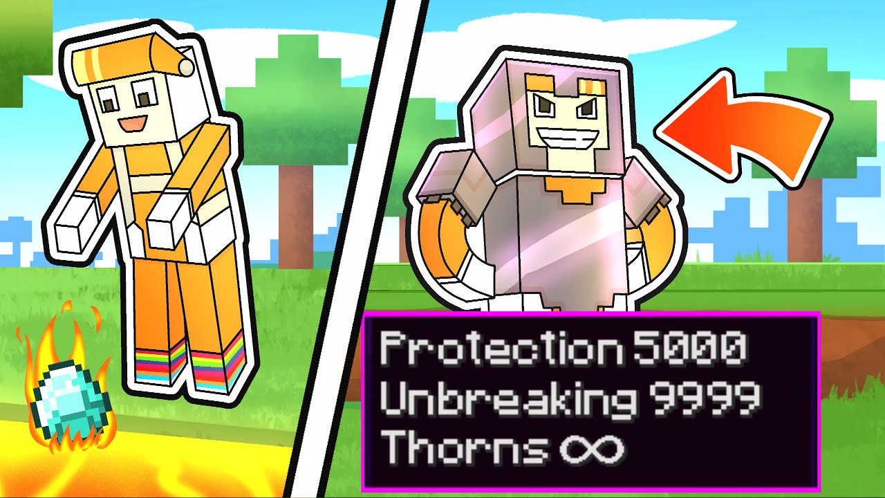 Minecraft Manhunt but if you burn a diamond you get OVERPOWERED ENCHANTS