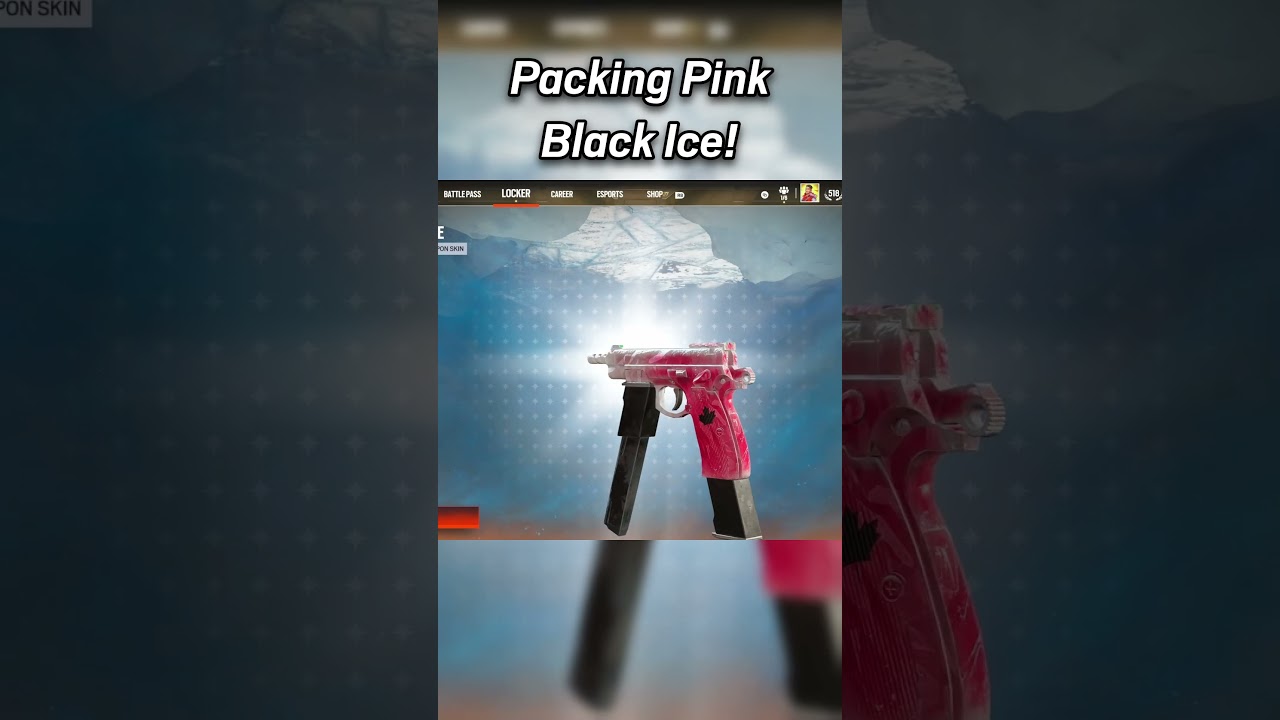 Packing The New PINK BLACK ICE! #rainbowsixsiege #r6s #shorts
