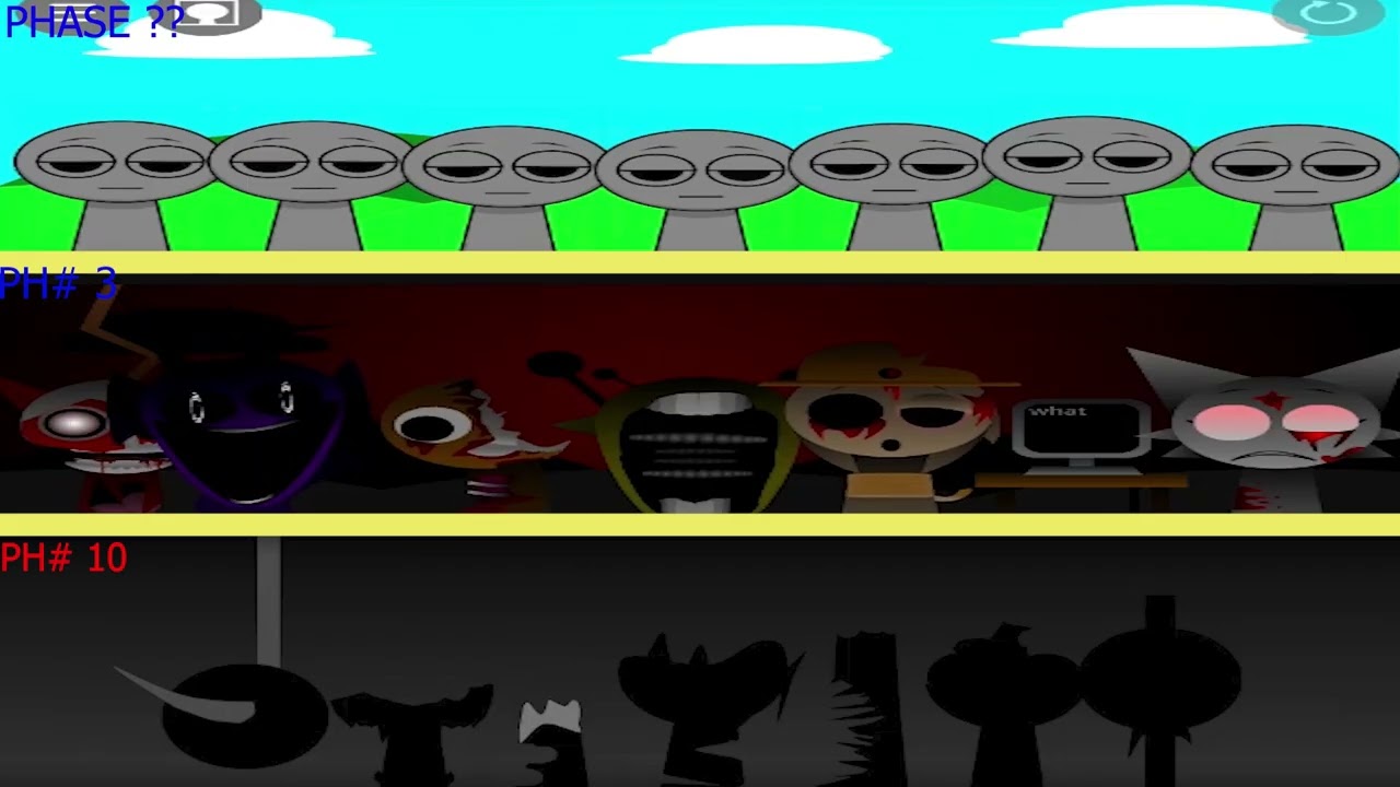 SPRUNKI phase 3 vs phase 10    New Update Mod bsdf
