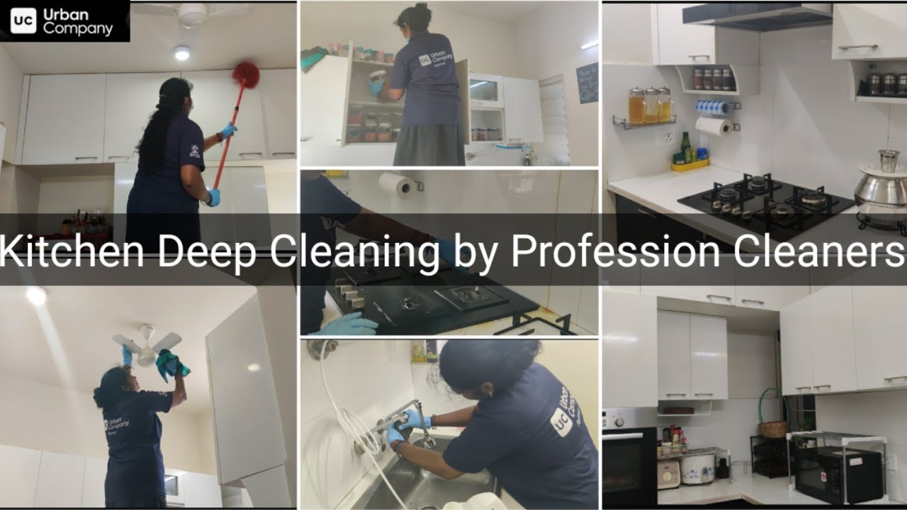 Kitchen Deep Cleaning by Professional Cleaners | Kitchen Tour after cleaning | Urban Clap Review |