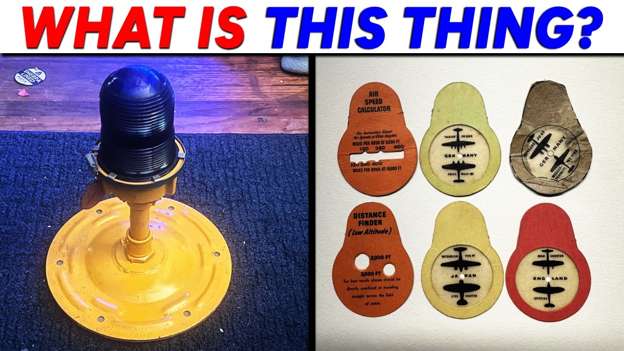 What Is This MYSTERIOUS Paper Wheel With Planes And This Heavy Blue Light?