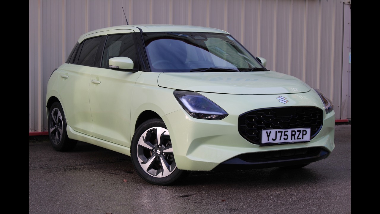 YJ75RZP 2025 Suzuki Swift in Cool Yellow.