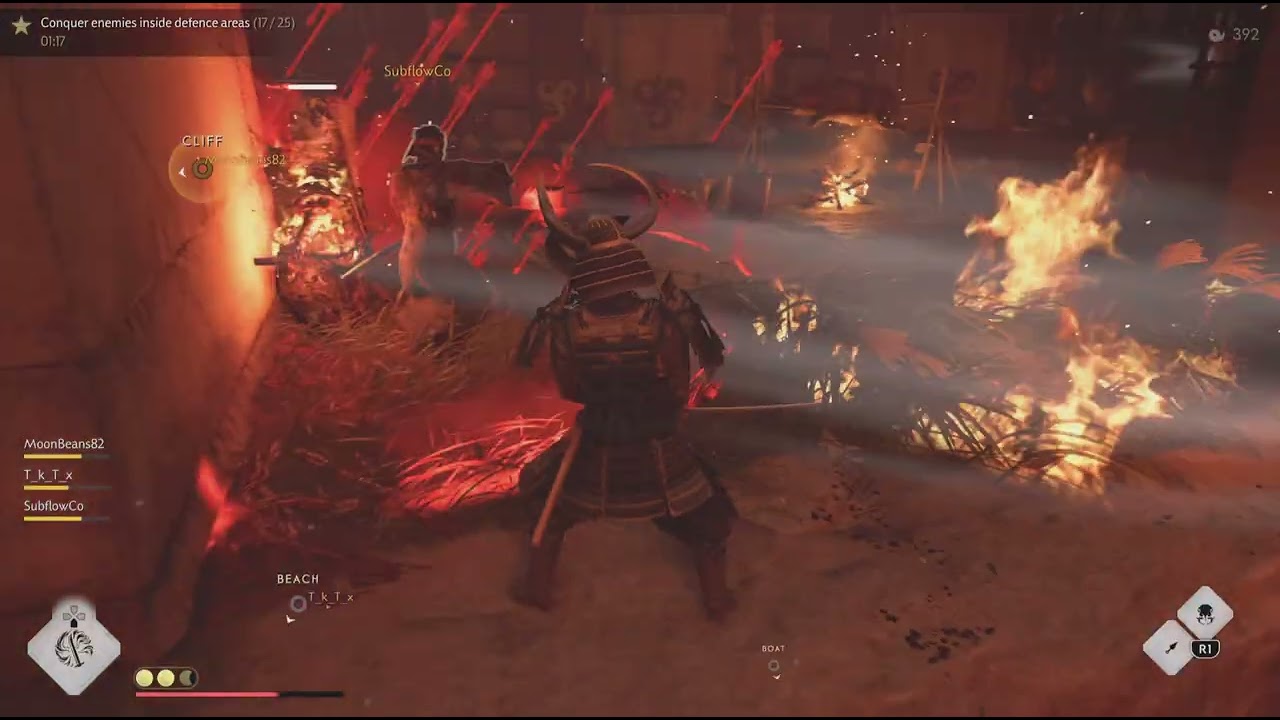 Ghost of Tsushima legends-The shores of vengeance-plat7-fun run with friends+random-samurai