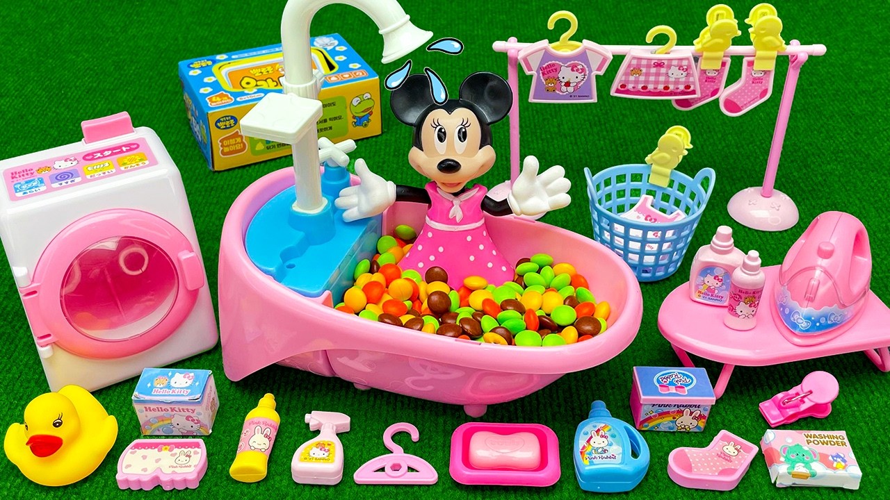 Minnie Mouse 2026🎀 Set Unboxing Spa & Bubble Bath Rosa de Minnie  Colecci&oacute;n Disney