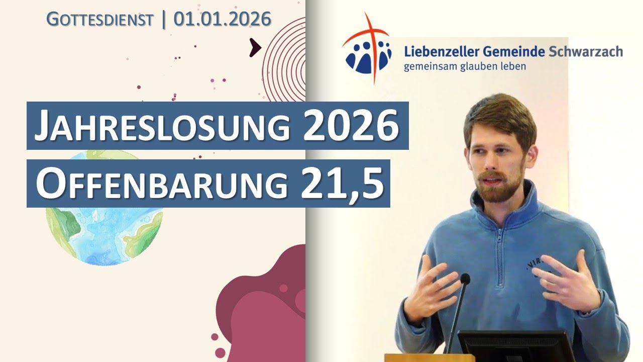 Jahreslosung 2026 | Offenbarung 21,5 | 1.01.2026