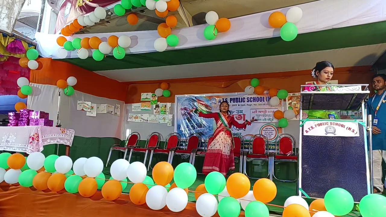 Beautiful Dance of 5th Standard Student Farhina Khatun | Independence Day Celebration 🇮🇳 | ATSPS
