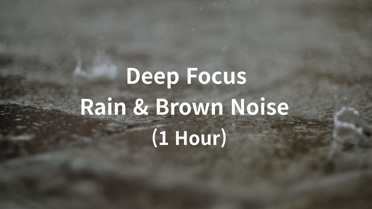 🌙 Night Calm | Deep Focus Rain 2 (1 Hour) Study, Work, ADHD Relief