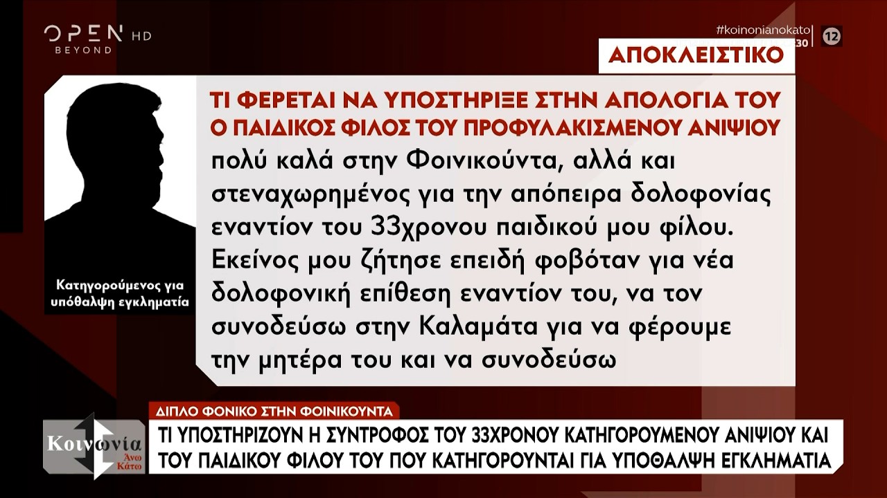 Αποκαλύψεις για την διπλή δολοφονία στην Φοινικούντα και για το «ματωμένο» κάμπινγκ | OPEN TV