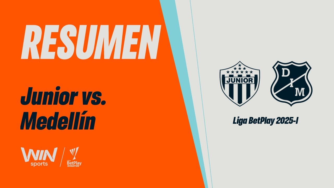 Junior vs. Medellín (resumen y goles) | Liga BetPlay Dimayor 2025-1 | Cuadrangulares - Fecha 3