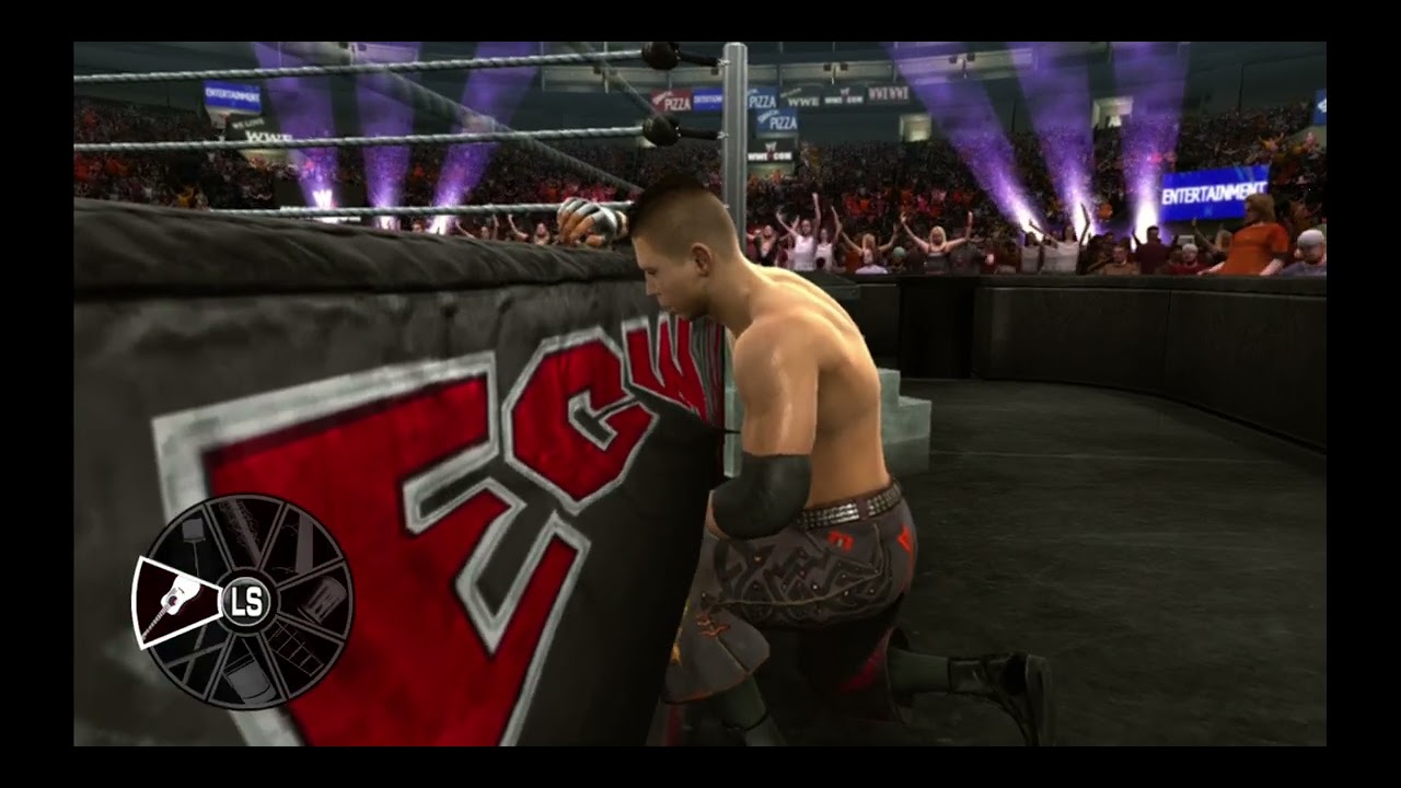 WWE Smackdown vs Raw 2009 - XBOX 360 Gameplay - The Miz vs Jeff Hardy - ECW Extreme Rules Match