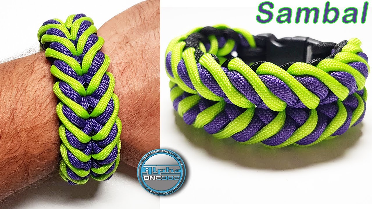 How to Make an Awesome Paracord Bracelet Sambal World of Paracord Tutorials DIY