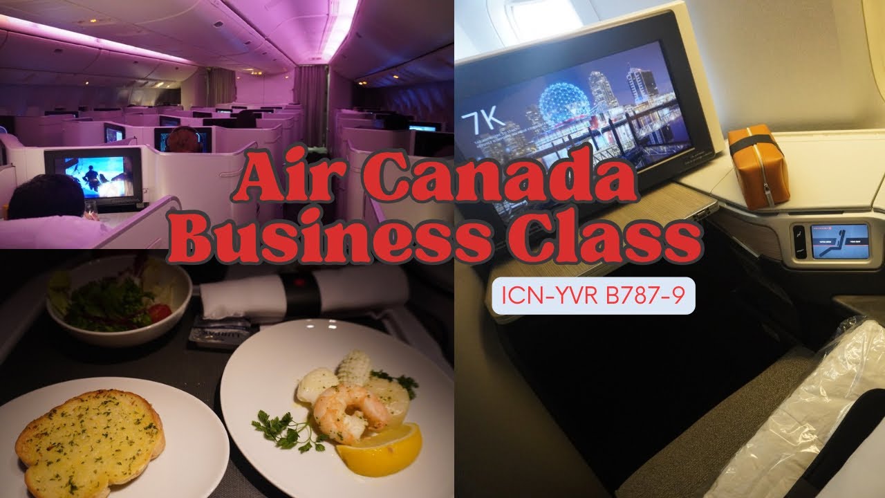 Air Canada B787-9 Business Class Flight Review - Seoul to Vancouver