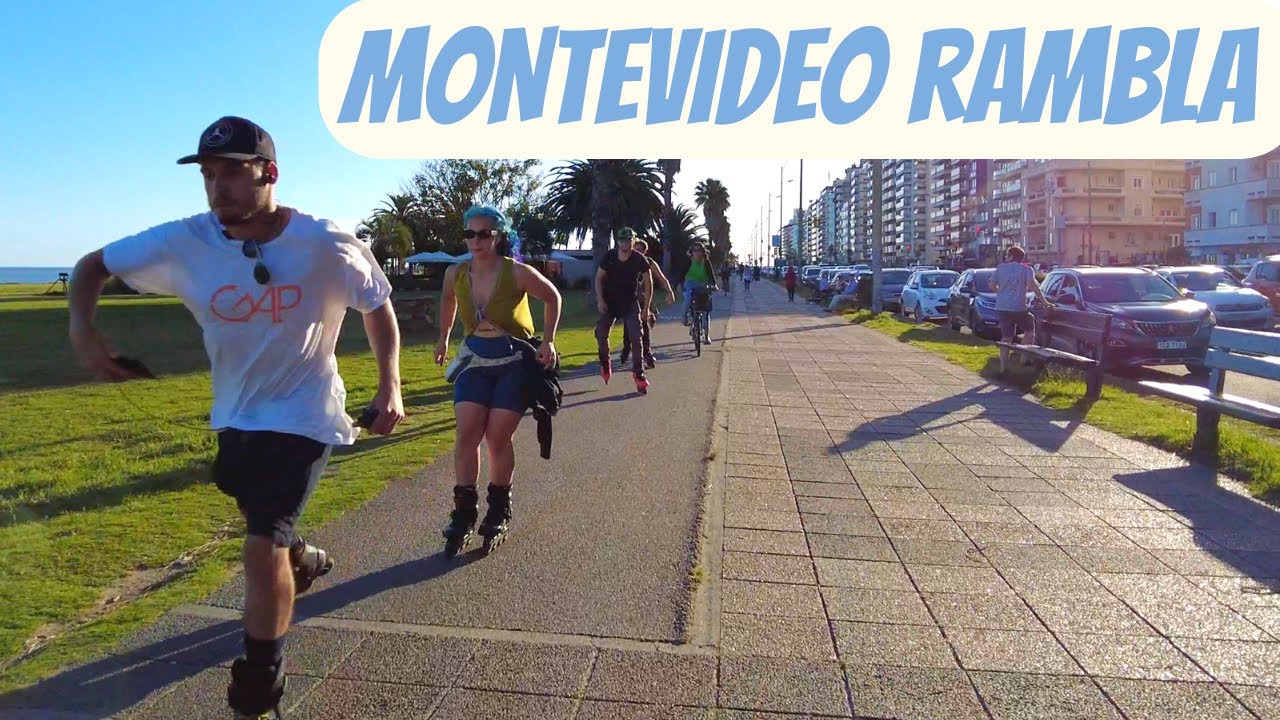 🇺🇾 MONTEVIDEO Rambla | Virtual Bike Ride | Uruguay, 2022 [4K]