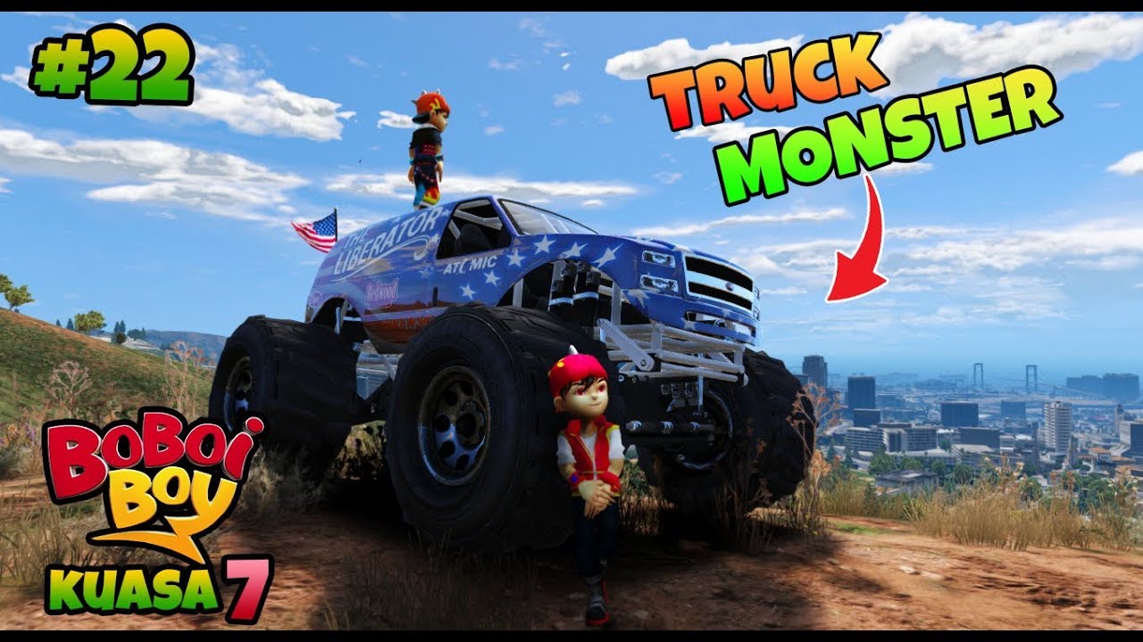 GTA 5 MOD BOBOIBOY KUASA 7 FROST FIRE BELI MOBIL MONSTER