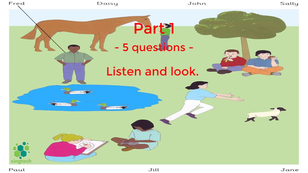 Movers 1 - Test 1 - Part 1 - Listening with Answer Booklet