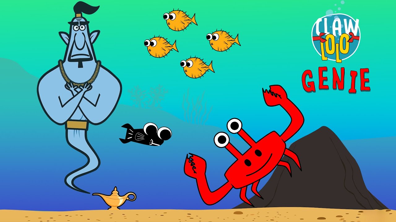 Magical Music Adventure! 🧞‍♂️Clawlolo 🎵🎵 Genie 🦀 Underwater Dance Party 🌊