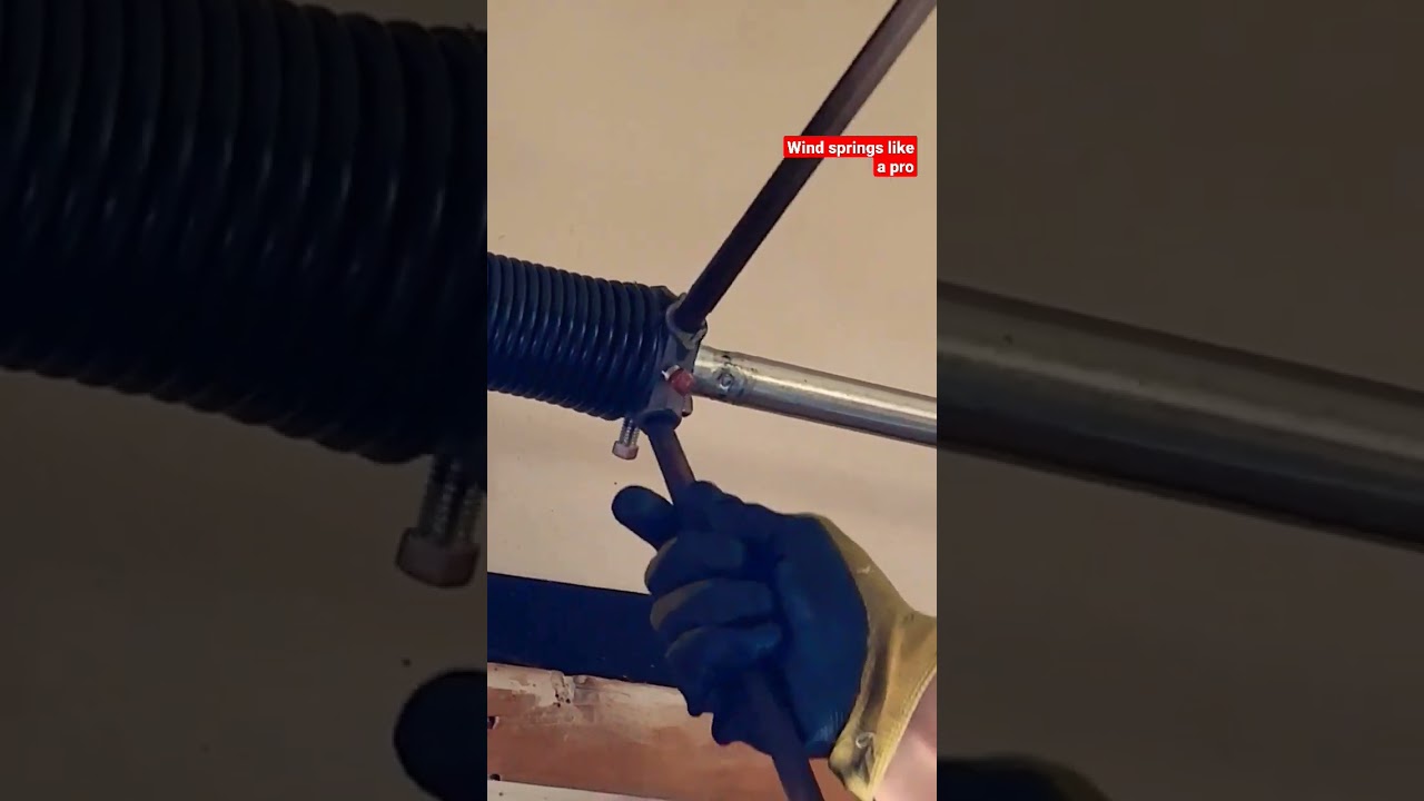Quickly winding up garage door torsion springs
