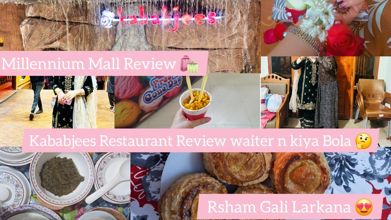 Kababjees Restaurant Review 🤔 |Resham Gali Larkana shopping vs Karachi Millennium Market Review 🛍