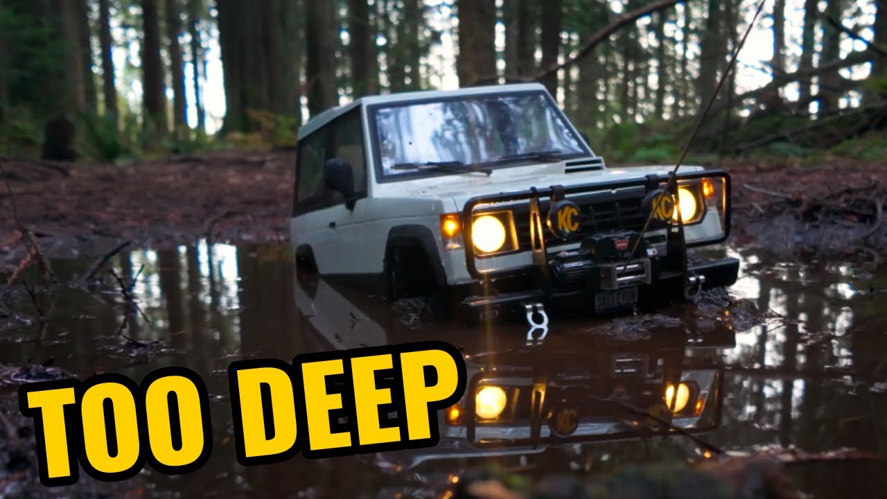 RC Scale 4x4 Deep Mud Trouble | Pajero MK1 / Galloper on GCM Skeleton
