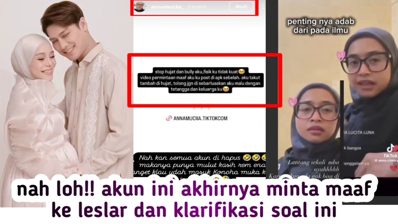 NAH LOH AKHIRNYA AKUN INI MINTA MAAF KE LESLAR DAN KLARIFIKASI SOAL INI