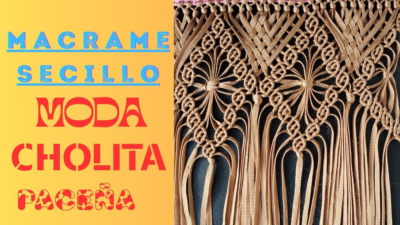 Ideas muy fáciles en macramé, para realizar un sin fin de proyectos o accesorio de moda